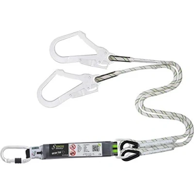 Bild av KRATOS SAFETY Flätad snodd 1,50 m i gaffel med energiabsorberande och karbinhakar FA 50 101 17 207 55 119 FA3060015