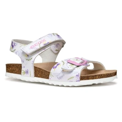 Bild av Geox Adriel GIRL Sandaler för barn, Storlek: 35, White/lilac Förstklassig skinnimitation