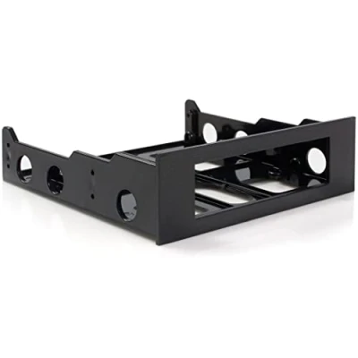 Bild av StarTech.com minnesplatsadapter för 8,9 cm (3,5 tum) HDD till 13,3 (5,25 fack hårddiskfäste 3,5 tum i svart (BRACKETFDBK)
