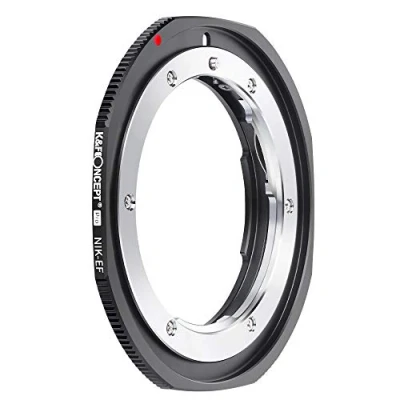 Bild av K&amp;F koncept uppdaterad NIK till EOS adapter, manuell linsmonteringsadapter kompatibel med Nikon Nikkor F/AI monteringslins och Canon EF S monteringskamera kropp