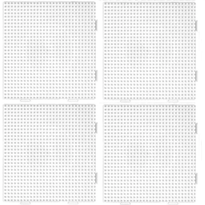 Bild av 5 mm Midi stiftplatta för strykpärlor 4 x kvadrat multitransparent, individuellt och kan även användas som en yta enkel storlek 14,5 14,5, plattor med