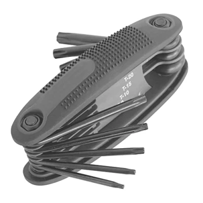 Bild av CARPOINT 0641028 Ensemble de tournevis coudés T9, T10, T15, T20, T25, T27, T30, T40 8
