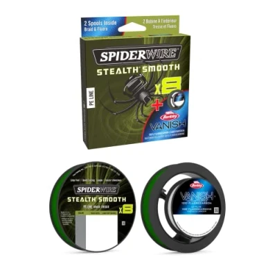 Bild av Spiderwire Stealth Smooth 8X flätlina 150 m + fluorocarbon 0,13 / 0,40 mm