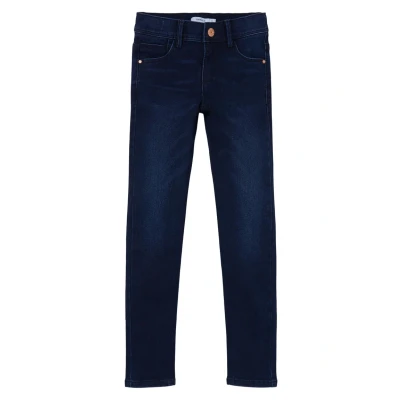 Bild av NAME IT flickbyxor, Mörkblå denim, 11 År