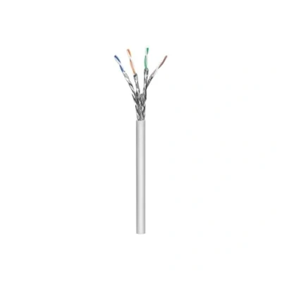 Bild av Goobay 96094 nätverkskabel CAT 6 A läggningskabel 100 m 6A kabel S/FTP patchkabel halogenfri ethernet utan kontakt grå LAN meter