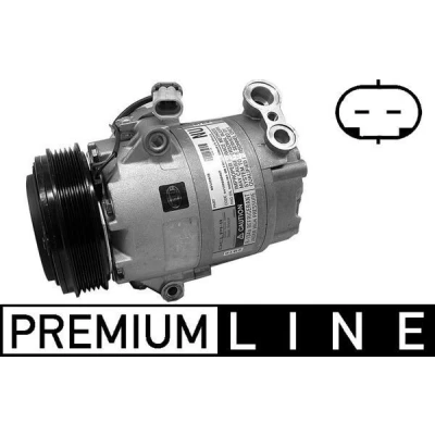 Bild av MAHLE ORIGINAL ACP 59 000P Compresseur De Climatisation CVC6 12 PAG 46 R 134a OPEL: Astra G CC, Corsa C 3/5 portes, Caravan