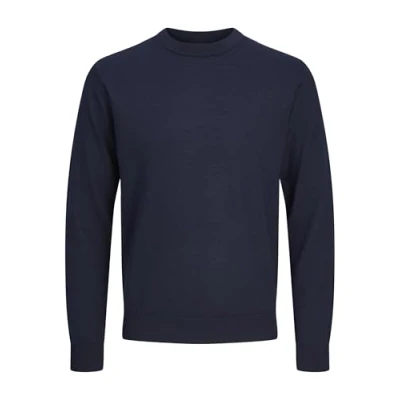 Bild av Jack &amp; Jones Jprmark CREW NECK Stickad tröja, Storlek: Small, Night sky