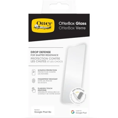 Bild av OtterBox Glass skärmskydd för Google Pixel 8a, härdat glas, repskydd, skydd mot splitter