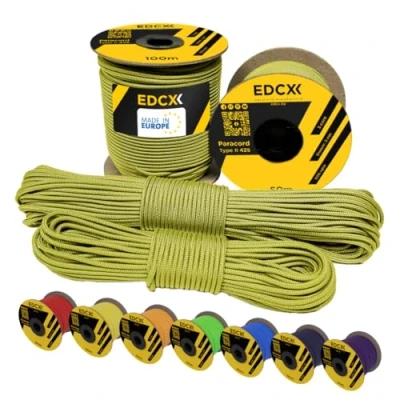 Bild av EdcX 3 mm Nylon Paracord 425 Typ II, 100% nylonrep, trådsrep, nylonrep i många färger
