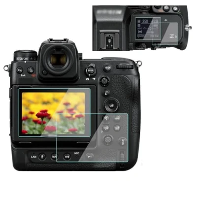 Bild av KOMET Z8 skärmskydd för Nikon Z9 kamera (2 topp och 2 LCD skärm), 9H härdat anti bubbla damm skrapa (4 förpackningar)