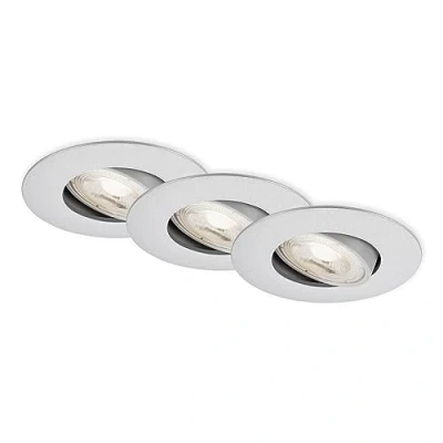 Bild av Briloner LED inbyggnadsspot 7602 3 pack IP65 3 000 K krom