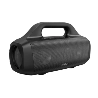 Bild av Anker Soundcore Motion Boom Bluetooth utomhushögtalare med Titan ljuddrivrutiner, BassUp teknik, IPX7 vattenskydd, 24 timmars batteri, bärrem, perfekt för utomhusbruk, trädgård, strand