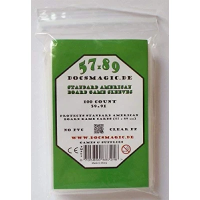 Bild av Docsmagic.de 100 Standard American Board Game Sleeves 57 x 89 US 59 91