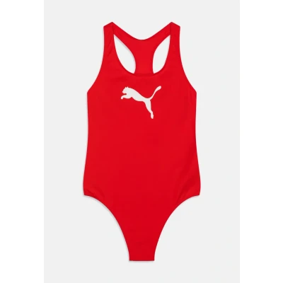 Bild av Puma SWIM Girls Racerback Swimsuit Baddräkt för barn, Storlek: 116, Red