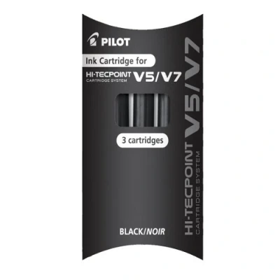 Bild av Pilotpåfyllning för V5/V7 patronsystem svart, 1 x 3 pack