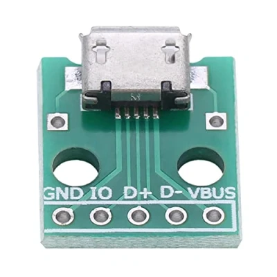 Bild av 10St Micro Usb Till Dip Adapter 5 Pin 2.54 mm Pitch Kvinnliga Connector Pcb Converter Module
