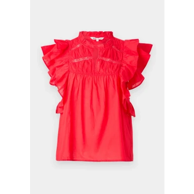 Bild av ONLY Onlsunny LIFE Frill Blus, Storlek: Small, High risk red