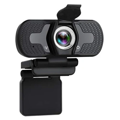 Bild av TELLUR Grundläggande Full HD 1080p/30fps webbkamera, autofokus, automatisk belysningskorrigering, inbyggd mikrofon, 97 vinkel, integritetsskydd, 1,5 m kabel, USB, svart