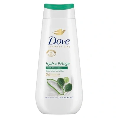 Bild av Dove Advanced Care duschkräm Hydra med 24h Renewing MicroMoisture för omedelbar lotion känslig hud 225 ml