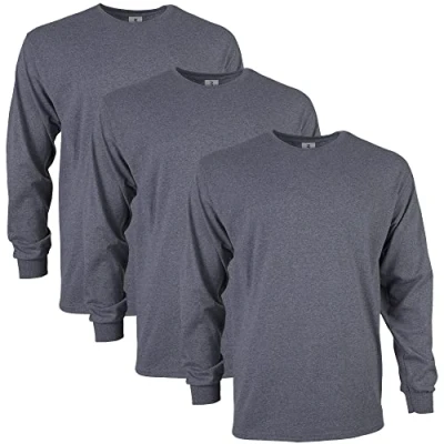 Bild av GILDAN herr T shirt Ultra långärmad i bomull, stil G2400, Mörk ljung, L