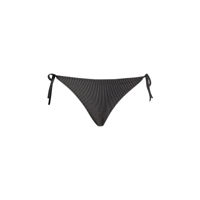 Bild av Calvin Klein kvinnors stringsida slips ribbade bikini underdel, Svart (Pvh svart), 3XL More