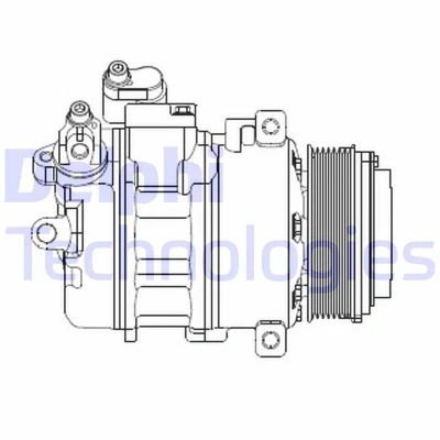 Bild av DELPHI CS20370 compresseur De Climatisation 7SEU17 PAG 46 avec huile BMW: X6, X5, 5 Berline
