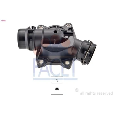 Bild av FACET 7.8429 Thermostat d&#039;eau 88 Made in Italy OE Equivalent avec joint d&#039;étanchéite BMW: 3 Berline, 5 Touring, LAND ROVER: Range Rover