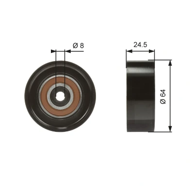 Bild av GATES FleetRunner Micro V Kit T38097 Galet Enrouleur AUDI: A4 B6 Avant, B7 B6/B7 Cabriolet, VOLKSWAGEN: Passat B5 GP Berline