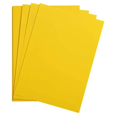 Bild av Clairefontaine 975353C förpackning med 25 pysselkartonger Maya, 185 g, DIN A3, 29,7 x 42 cm, 1 pack, solgul