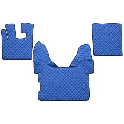 Bild av F CORE Eco Leather Q FL09 BLUE Ensemble de tapis sol Similicuir 3 Bleu