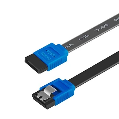 Bild av SATA kabel III, BENFEI III 6 Gbps rak HDD SDD datakabel med låsspärr 18 tum kompatibel för HDD, SSD, CD drivrutin, skrivare