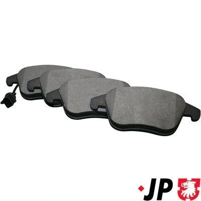 Bild av JP GROUP 1163607210 Jeu de plaquettes frein Essieu avant avec contact du palpeur d&#039;usure intégré AUDI: A4 B8 Avant, A5 Coupe, Q5