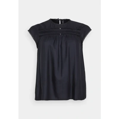 Bild av Vero Moda Curve Vmdebbie Pleat Blus, Storlek: 48, Black