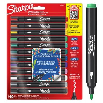 Bild av Sharpie Creative Marker Assorterade färger 12 st