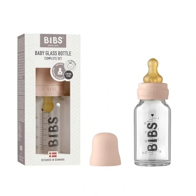 Bild av BIBS nappflaska glas 110 ml, blush