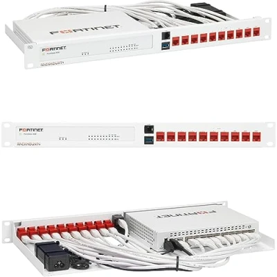 Bild av Rackmount RM FR T10 IT Rack Mount Kit för FortiGate 60E/61E nätverksswitchar, 21.7 x 48.2 5.9 cm, Vit