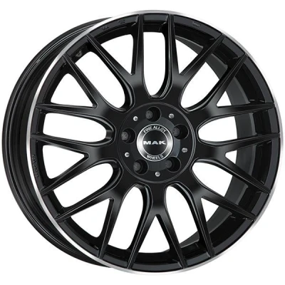 Bild av MAK Arrow Black Polished Lip 9x20 5/112 ET41 B66.6