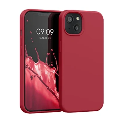 Bild av kwmobile fodral kompatibelt med Apple iPhone 13 TPU silikon telefonskydd mjuk finish söt körsbär