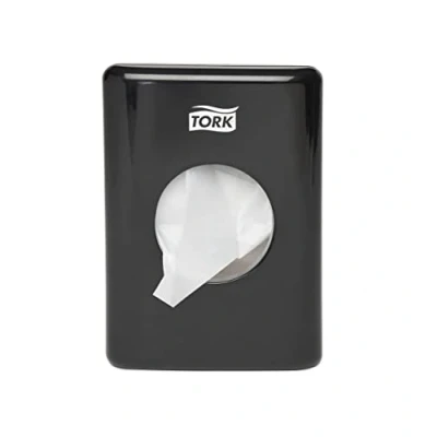 Bild av Tork 566008 Dispenser för hygienpåsar i svart/Tork B5 hygienpåsarhållare modern design