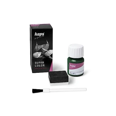 Bild av KAPS Super Color, Läderfärg för Naturligt Läder, Konstläder och Tyg, 25 ml (133 Mörkgrön)