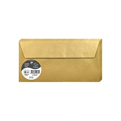 Bild av Clairefontaine pollenkraft självhäftande kuvert DL Iridescent Gold