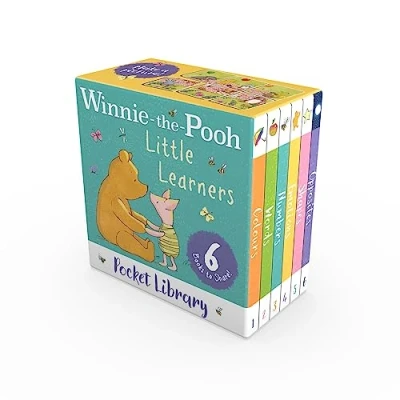 Bild av Winnie the Pooh Little Learners Pocket Library: With 6 illustrated mini early learning books, this slipcase is perfect for young fans aged 10 months and over