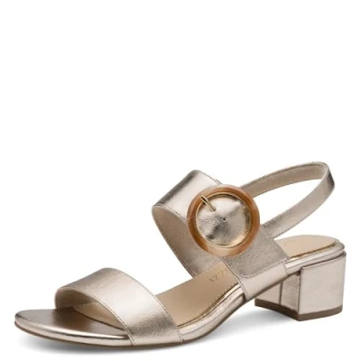 Bild av Marco Tozzi dam 228219 44 sandal med klack, platinum, 40 EU, Platina, EU