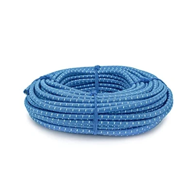 Bild av MAGMA Elastiskt rep Gummirep Med 6 mm Diameter för Fiske, Segling, Båtliv, Camping och Tarpaulinpresenning Inomhus, Utomhus, kök, verkstad trädgård (10, Blått)
