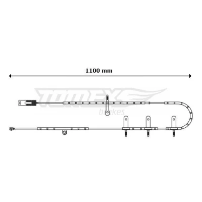 Bild av TOMEX brakes TX 30 71 Usure Des Plaquettes De Frein Essieu arrière MINI: 3/5 portes, Cabriolet