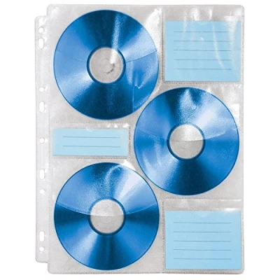 Bild av Hama CD index ärmar 60 CD:ar transparent