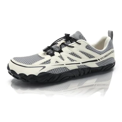 Bild av IceUnicorn Barfotaskor dam herr breda traillöparskor tåskor unisex simskor strandskor aquaskor, B beige, 42 EU