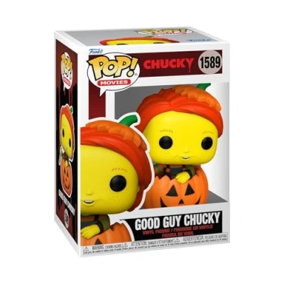 Bild av Funko POP! Vinyl: Chucky VH Good Guy Samlarobjekt Vinylfigur Presentidé Officiell Merchandise Leksaker för barn och vuxna Skräckfans Modellfigur samlare utställning