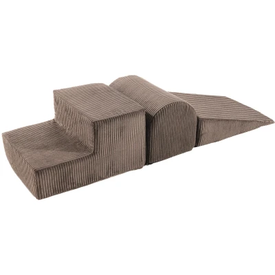 Bild av Ensemble de jeu en mousse MeowBaby® 145x45x30 cm, 3 éléments, velours côtelé