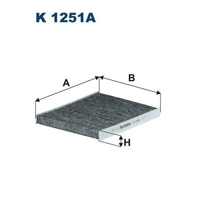 Bild av Filter, kupéventilation FILTRON K 1251A